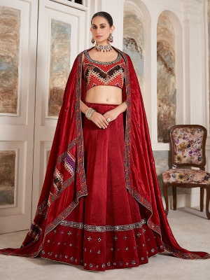 Fabrics of Modern Lehengas for Brides