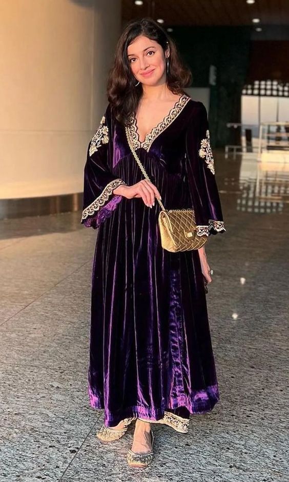 New Velvet Anarkali dresses in 2024