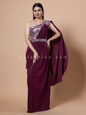Lycra ready to wear sarees