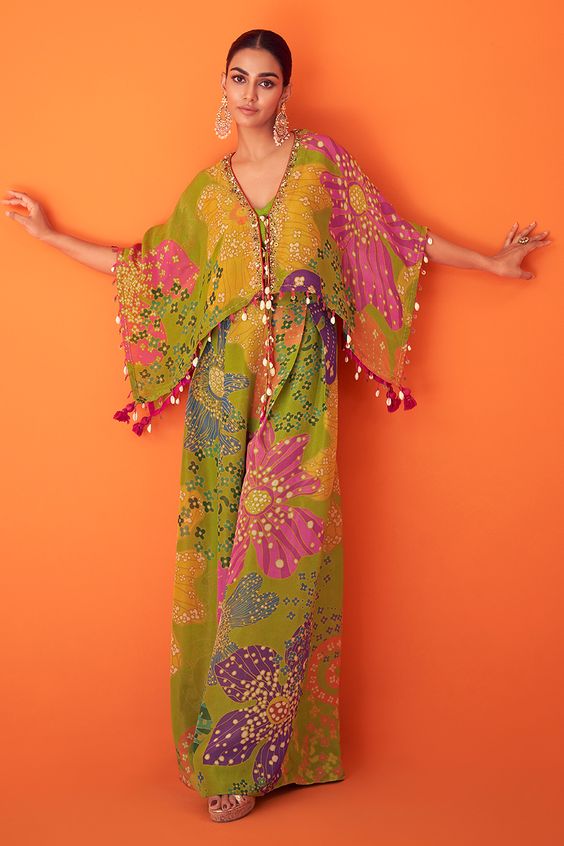 Short Top and Palazzo for Holi Outfit