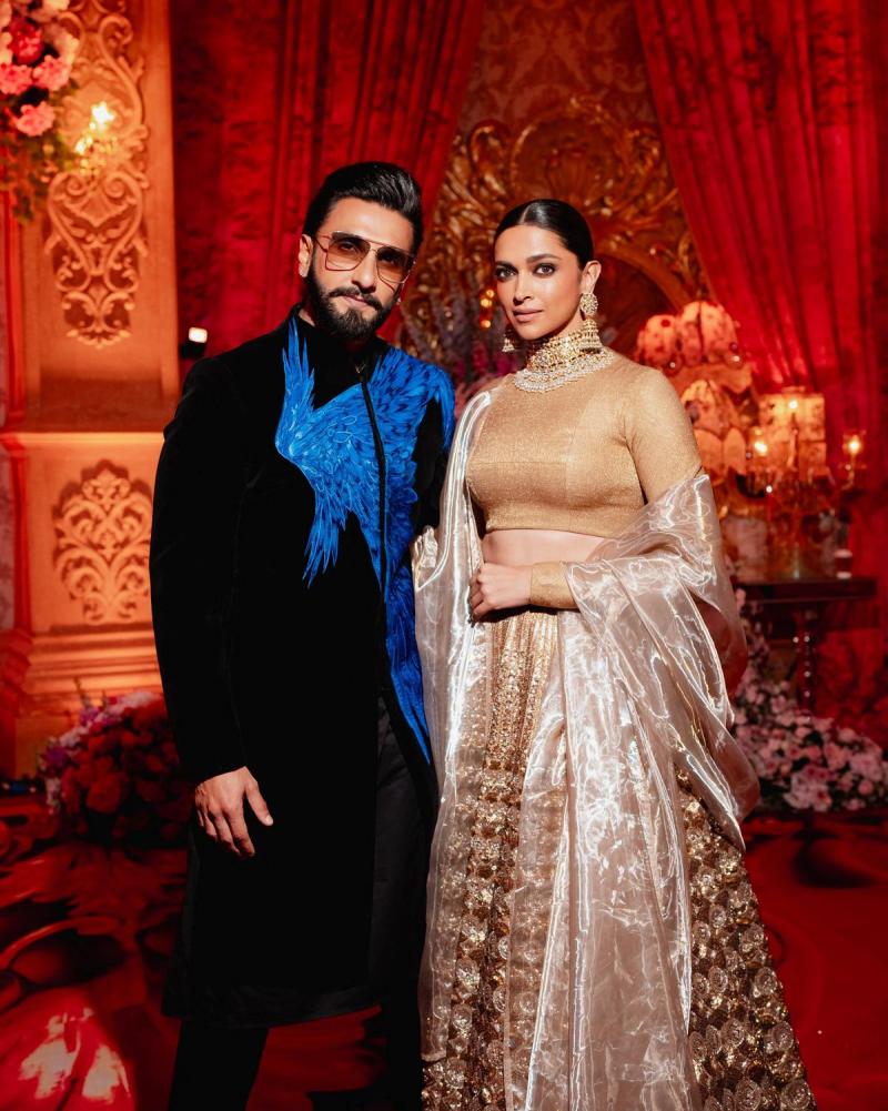 Ranveer Singh’s Indo Western in Statement Look at Anant Ambani's pre wedding