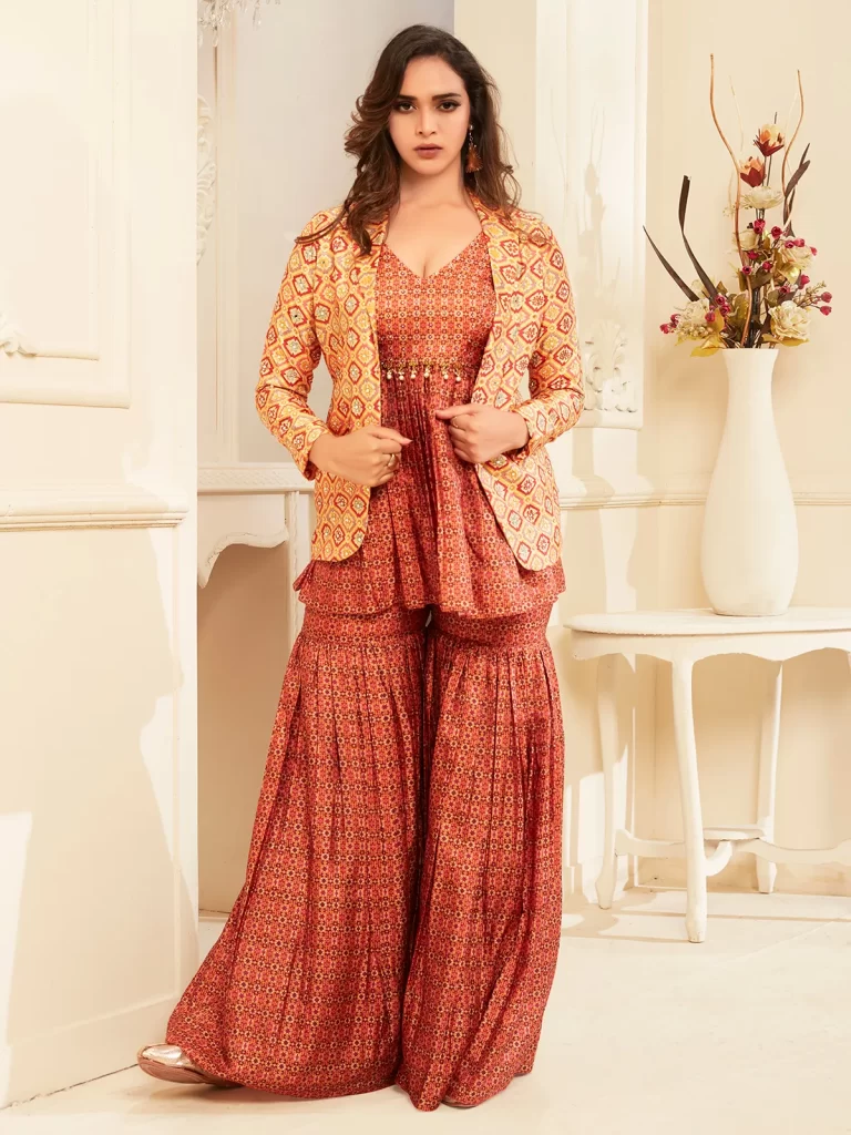 Crepe salwar kameez