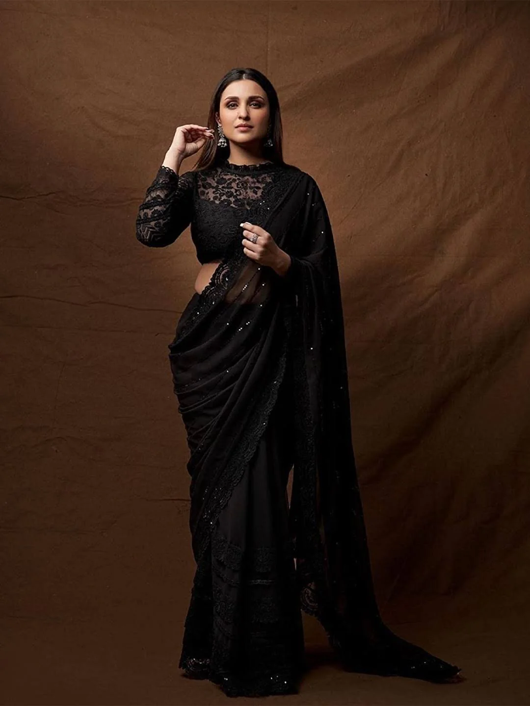 Express Your Mystical Side with Black Sarees
