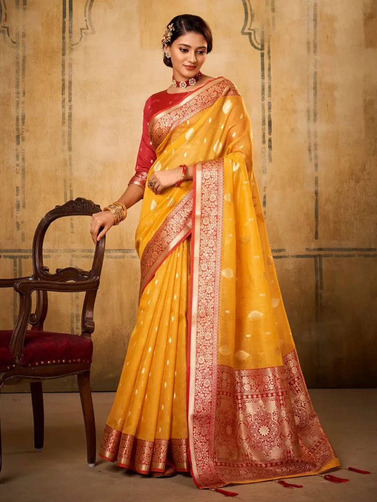 Which Saree Fabrics are Best Suited for the Haldi Ceremony?