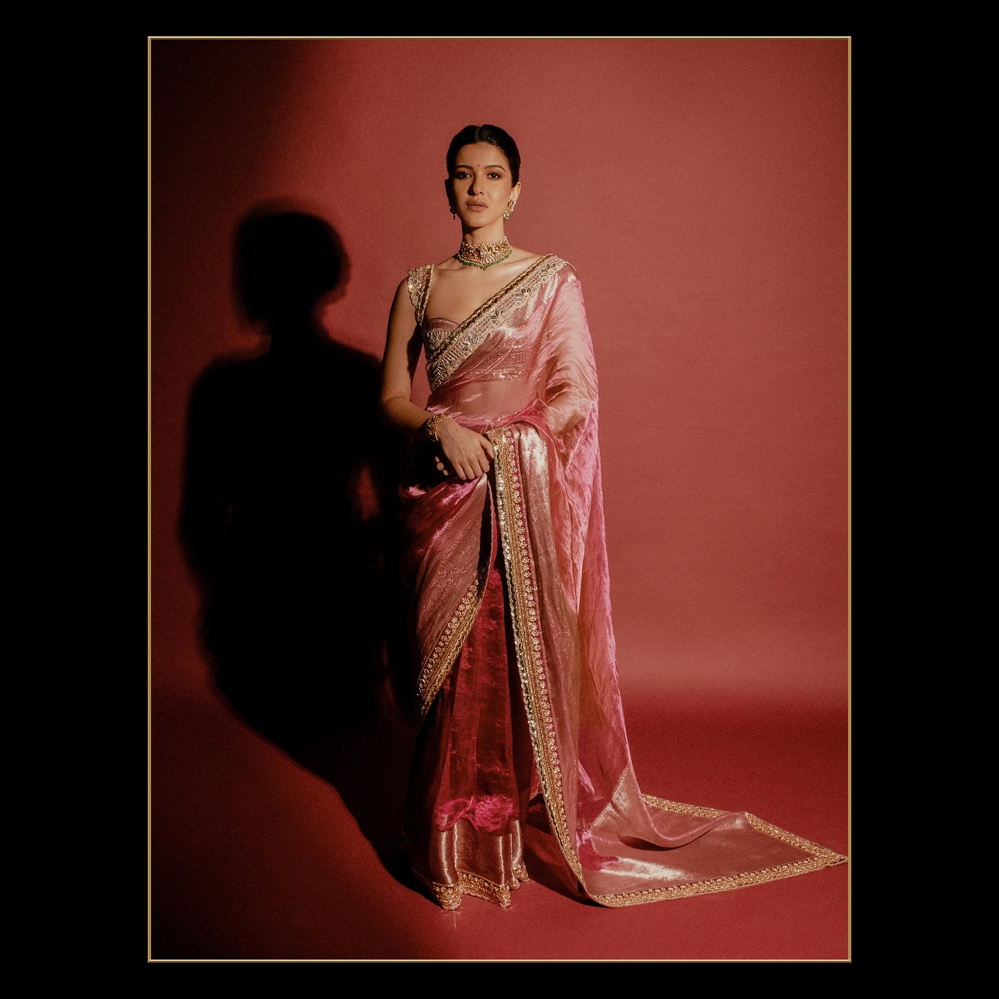Shanaya Kapoor Tissue Banarasi Silk Saree