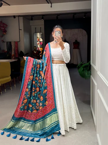 Dupatta in Kalamkari Prints for Navratri