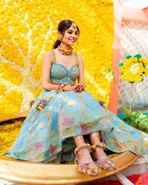 Haldi Lehengas in trend for Brides
