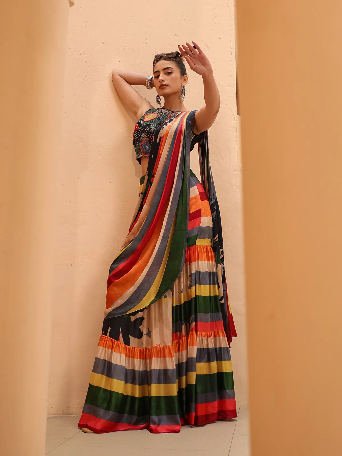 Gown-Style Saree