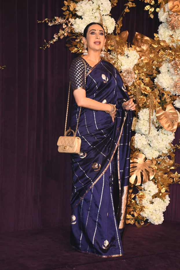 Celebrity Silk Saree Trends at Diwali Party 2024 