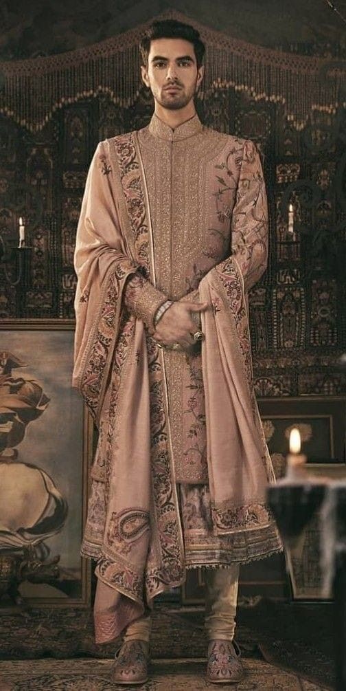Layered Angrakha Sherwani