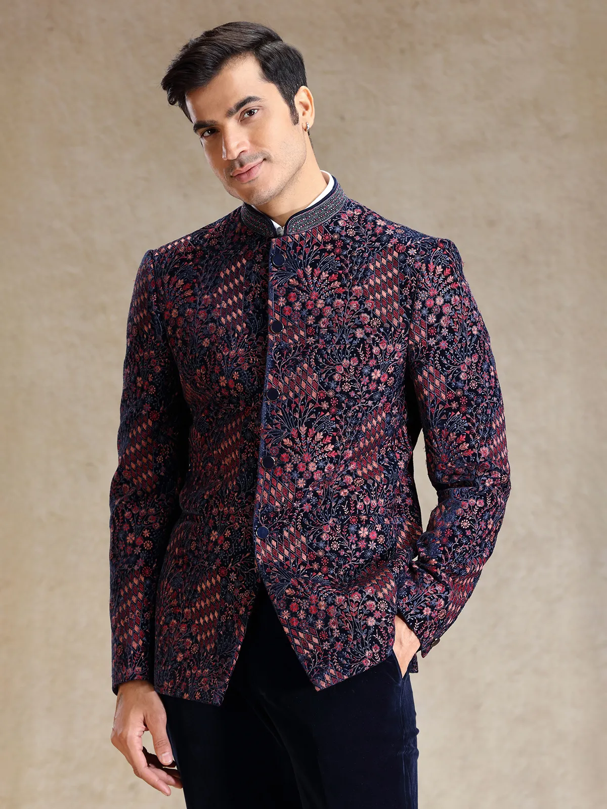 Embroidered Jodhpuri suit