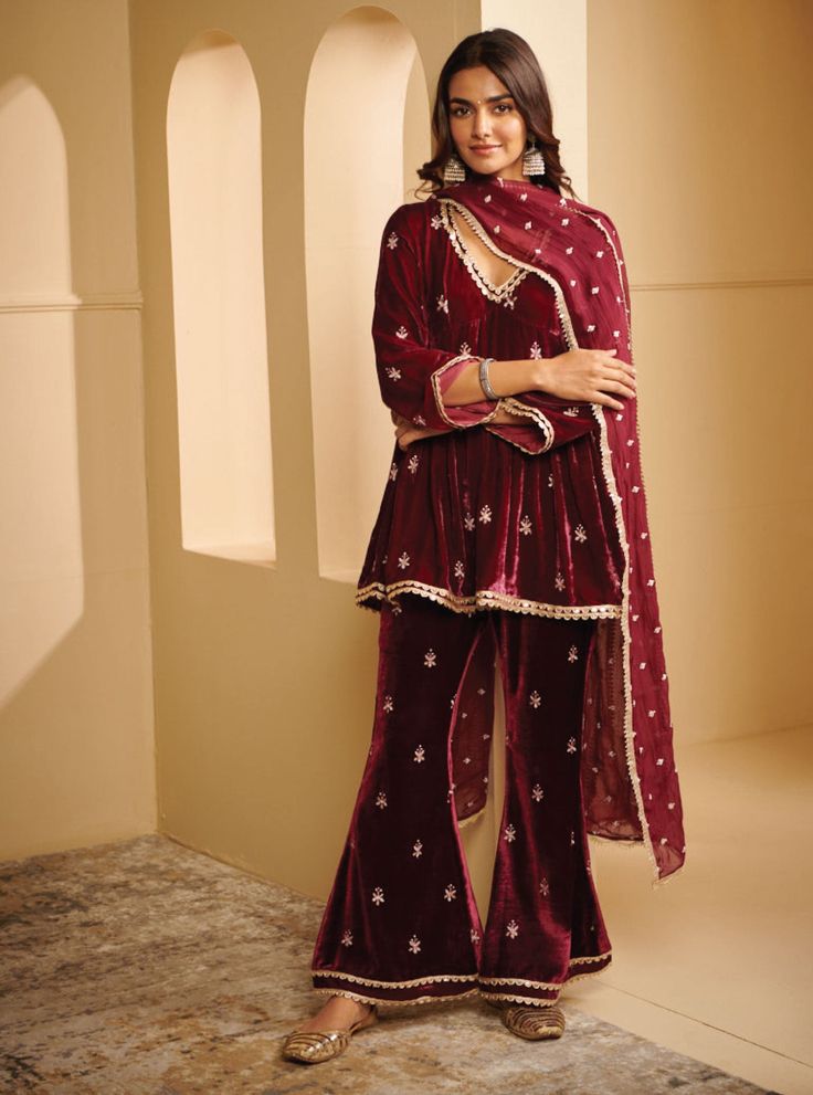 The Velvet Kurta with a Twist