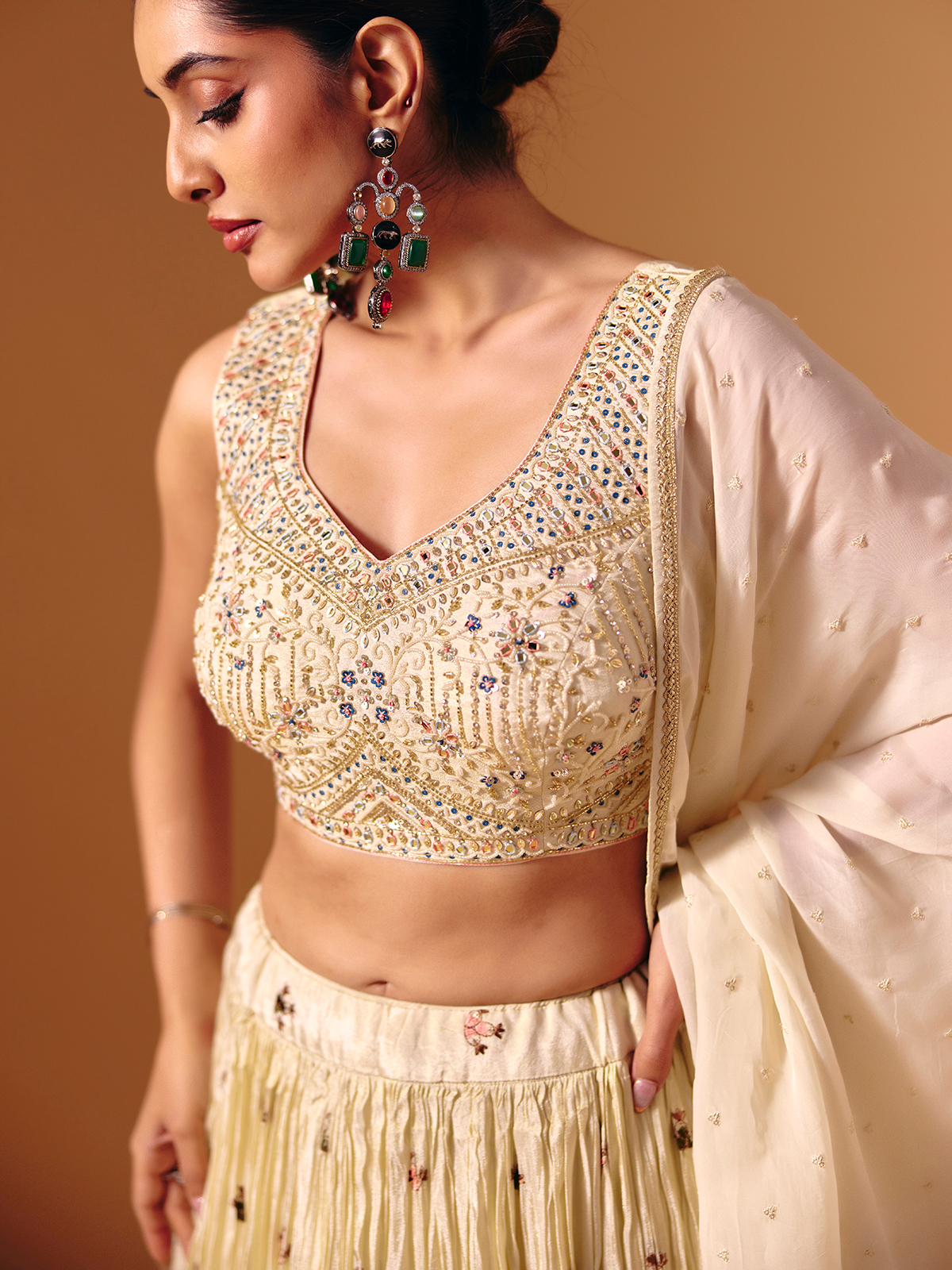 Embroidery and Craft Work in Lehenga Choli vs Chaniya Choli