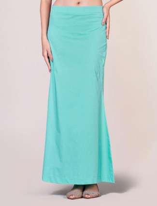 Aqua lycra cotton saree shaper