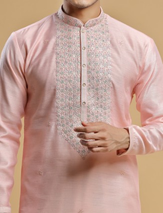 Pink kurta suit perfect for festive wear
