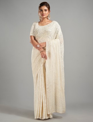 Golden radiance tissue silk saree with royal embellishments