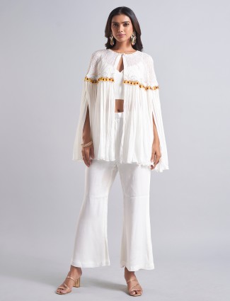 Onion pink lycra designer indo-western suit