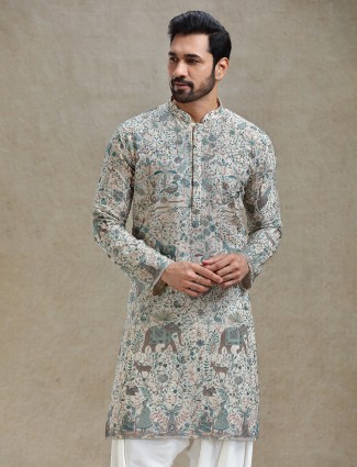 Pista green everlasting grace in kurta salwar set for Men