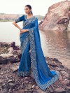 Rama blue regal embroidered elegance