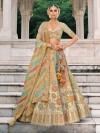 Multicolor silk lehenga choli for radiant wedding moments