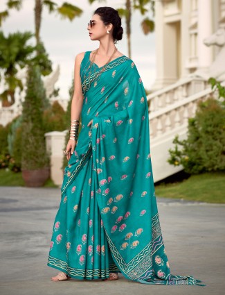 Golden radiance tissue silk saree with royal embellishments