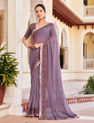 Golden radiance tissue silk saree with royal embellishments