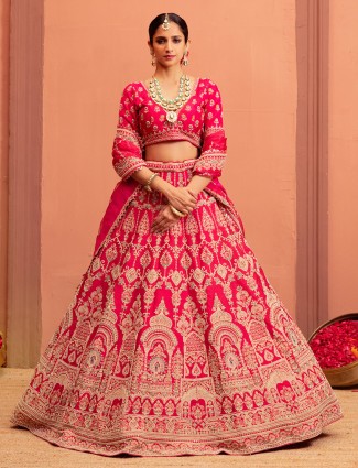 Blue lehenga choli in stunning silk