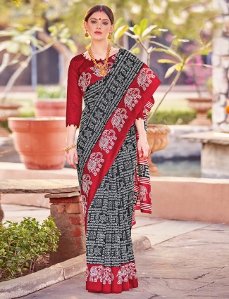 Golden radiance tissue silk saree with royal embellishments