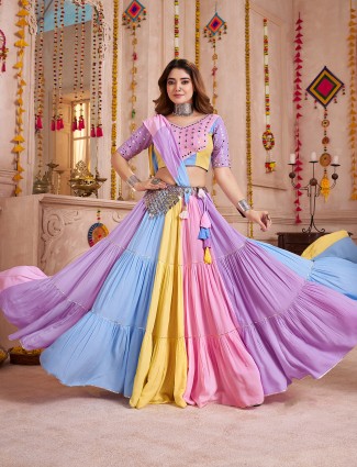 Light purple mesmerizing graceful festive chaniya choli