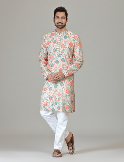 Multicolour printed blossom celebration creation