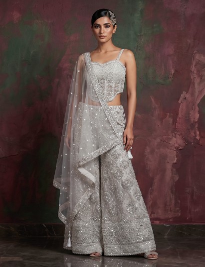 Beige opulent radiance wedding ready salwar suit